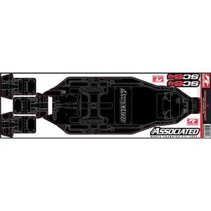 RC10SC6.4 FT Chassis Protective Sheet, printed