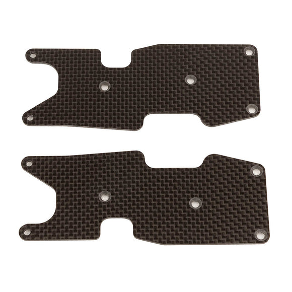 Rear Suspension Arm Inserts, 1.2mm Carbon Fiber: RC8T3.2