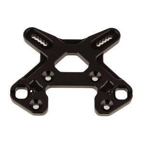 RC8B4 Front Shock Tower, black aluminum