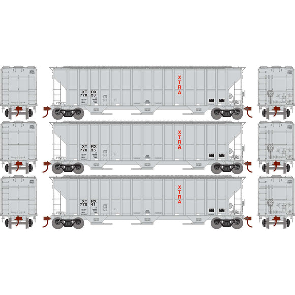 HO FMC 4700 Covered Hopper, XTRA #77023 / 77035 / 77041