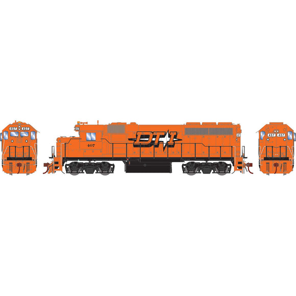 HO GP40-2 Locomotive with DCC & Sound, DT&I #407