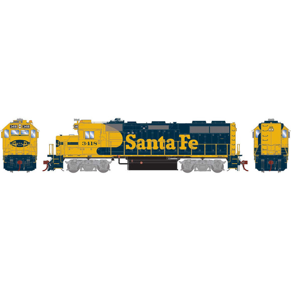 HO GP39-2u Locomotive, ATSF #3418
