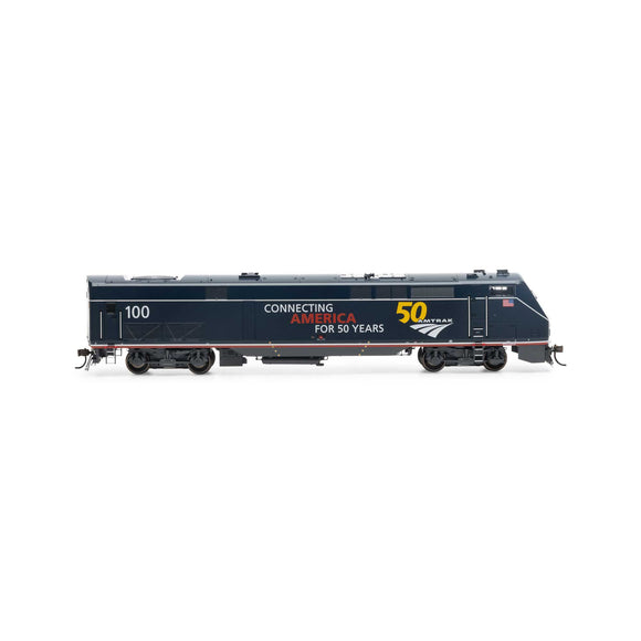 HO P42 with DCC & Sound,Amtrak/50th Midnight Blue#100