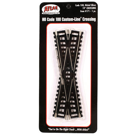 HO Code 100 19 Degree Custom Crossing