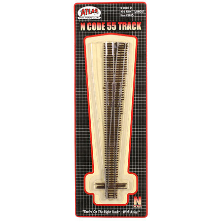 N Code 55 #10 Right-Hand Turnout