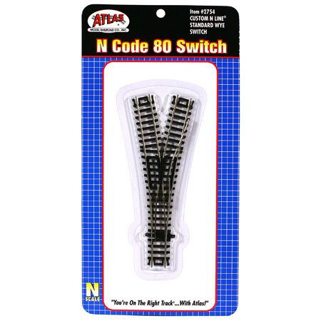 N Code 80 Custom Line Wye Turnout