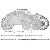 1/8 AXP8 Gilamon 2.2 4X4 RTR Brushed Trail Buggy, Green