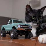 1/30 SCX30 Chevrolet K10 4X4 RTR Brushed Rock Crawler (Battery & Charger Included), Green
