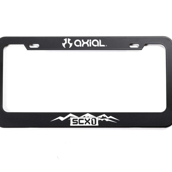 Axial SCX1 Steel License Plate Frame, White