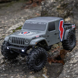 SCX24 Summit Racing Jeep Gladiator 4x4 Rock Crawler RTR, Gray