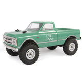 1/24 SCX24 1967 Chevrolet C10 4X4 RTR Brushed Rock Crawler (Battery & Charger Included), Light Green