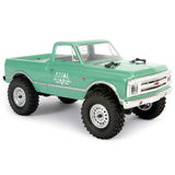 1/24 SCX24 1967 Chevrolet C10 4X4 RTR Brushed Rock Crawler (Battery & Charger Included), Light Green
