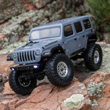 SCX24 2019 Jeep Wrangler JLU CRC, Gray: 1/24 4WD RTR