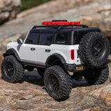1/24 SCX24 Ford Bronco 4X4 RTR Brushed Rock Crawler (Battery & Charger Included), White