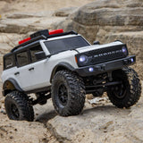 1/24 SCX24 Ford Bronco 4X4 RTR Brushed Rock Crawler (Battery & Charger Included), White