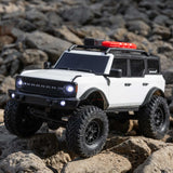 1/24 SCX24 Ford Bronco 4X4 RTR Brushed Rock Crawler (Battery & Charger Included), White