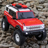 Axial 1/24 SCX24 Ford Bronco Heritage Edition 4X4 RTR Brushed Rock Crawler (Battery & Charger Included), Red