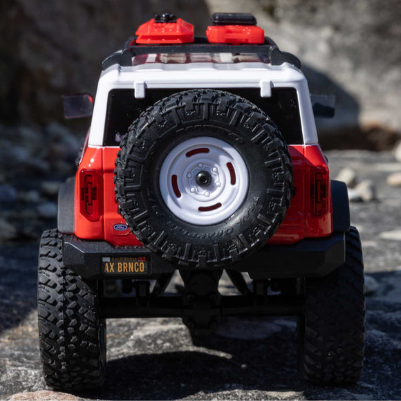 1/24 SCX24 Ford Bronco Heritage Edition 4X4 RTR Brushed Rock Crawler (Battery & Charger Included), Red