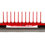 HO 52' Center-Beam Flatcar w/ Bulkheads - CP Rail #316879