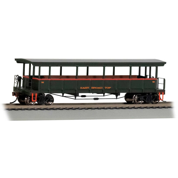 HO Open Sided Excursion Car - East Broad Top #168