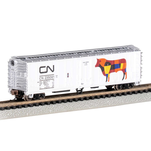 ACF 50' STEEL REEFER - CANADIAN NATIONAL #235091 (Beef) - N Scale