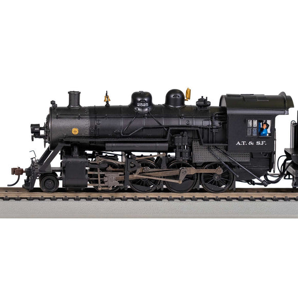 HO 2-8-0 Baldwin Consolidation Steam Locomotive, Santa Fe #2525