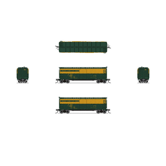 N 40' Wood Stock Car, C&NW (2)