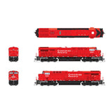 HO GE ES44AC Locomotive, CP #9357 Action Red