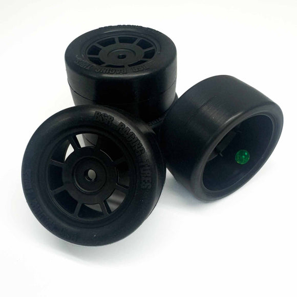 1/12 Pre-Mounted Race Radials, Green 