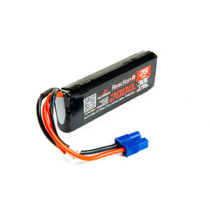 Reaction2 7.4V 2000mAh 2S 30C LiPo: EC3 Minis, TWH