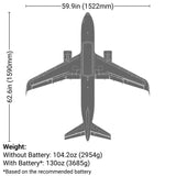 Airbus A320neo 1.5m Airliner Twin 64mm EDF PNP