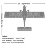 E-flite Micro DRACO 800mm BNF Basic