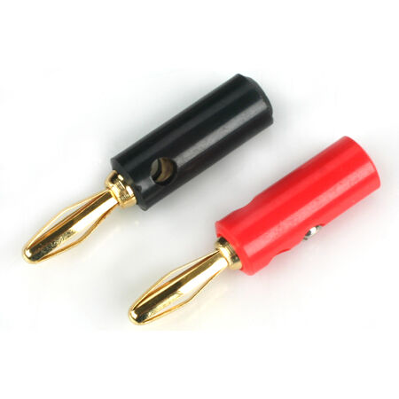 Plug: Gold Banana Set with Screws