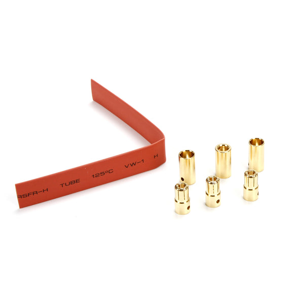 Connector: Gold Bullet Set, 6.5mm (3)
