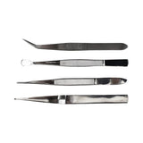 4 Piece Tweezer Set