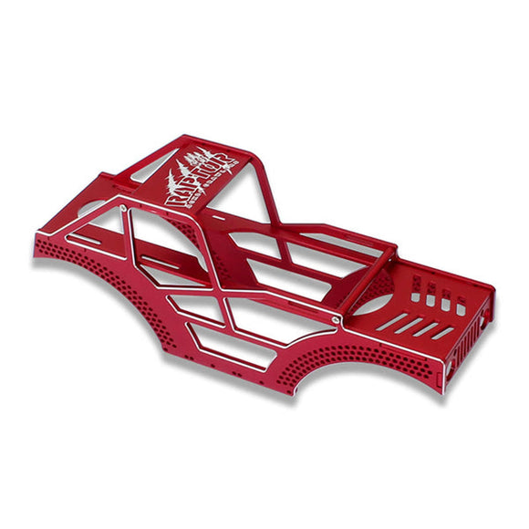 Raptor Aluminum Frame Kit, Red: SCX24