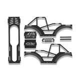 Furitek Raptor Aluminum Frame Kit, Black: SCX24