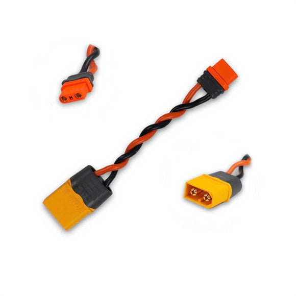Male XT60 to Female IC2 Adapter, Furitek Paso ESC
