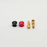 Furitek LowPro Bullet Plug Grips w/4-5mm Bullets (Black/Red)