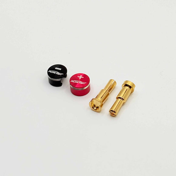 Furitek LowPro Bullet Plug Grips w/4-5mm Bullets (Black/Red)
