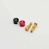 Furitek LowPro Bullet Plug Grips w/4-5mm Bullets (Black/Red)
