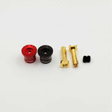 Furitek Heatsink Bullet Plug Grips w/4mm Bullets (Black/Red)