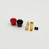 Furitek Heatsink Bullet Plug Grips w/4mm Bullets (Black/Red)