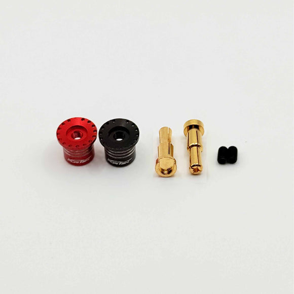 Furitek Heatsink Bullet Plug Grips w/4-5mm Bullets (Black/Red)