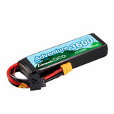3600mAh 4S 60C 14.8V Adventure G-tech Lipo Battery with aXT60 plug