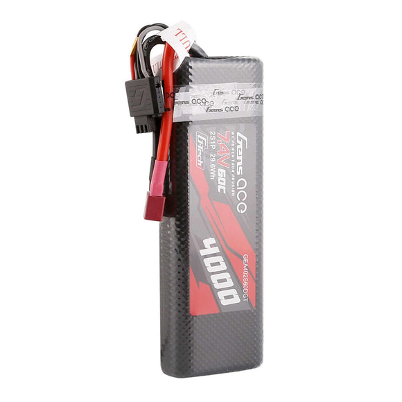 G-tech 4000mAh 7.4V 60C 2S1P HardCase Lipo Deans