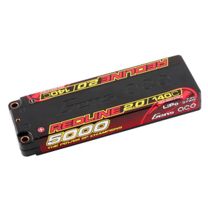 7.6V 5000mAh 2S 140C LiHV: 5.0mm Bullet Redline 2.0