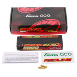 7.6V 5000mAh 2S 140C LiHV: 5.0mm Bullet Redline 2.0