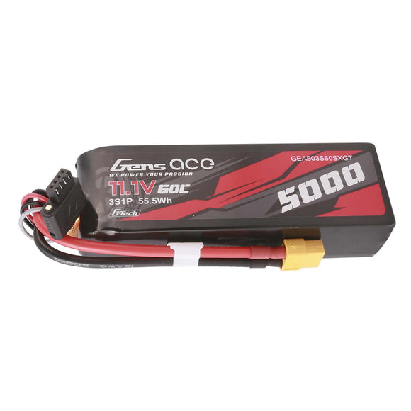 XT60 3S 11.1V G-Tech Smart LiPo Battery, 60C 5000mAh