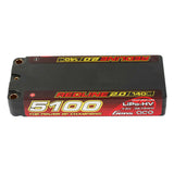 7.6V 5100mAh 2S 140C Redline 2.0 LiHV Hardcase Battery: 5.0mm Bullet
